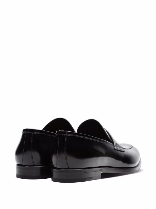 Prada  brushed-leather loafers - Image 3