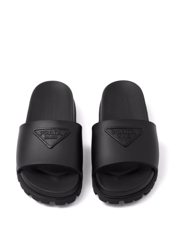 Prada  triangle-logo pool slides - Image 4