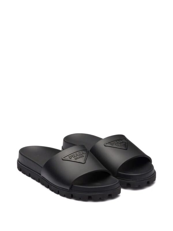 Prada  triangle-logo pool slides - Image 2