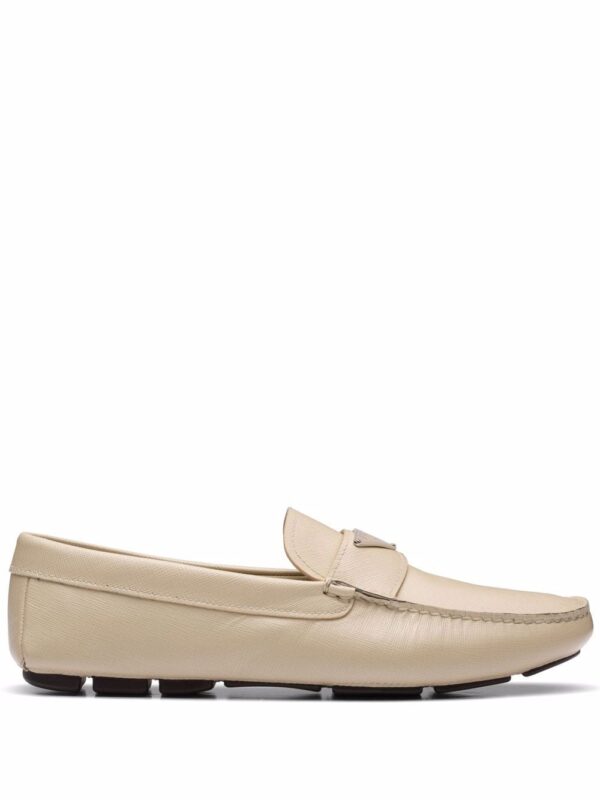 Prada  triangle-logo penny-slot loafers
