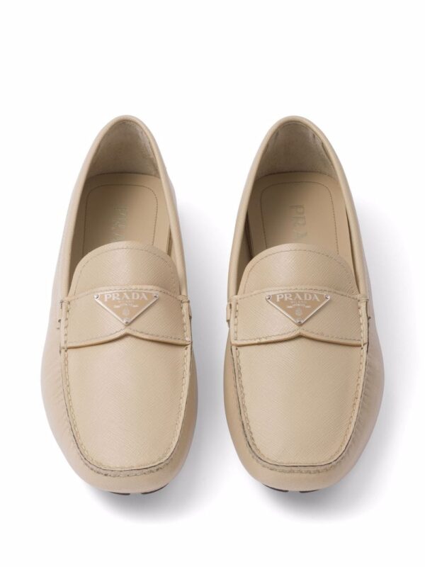 Prada  triangle-logo penny-slot loafers - Image 4