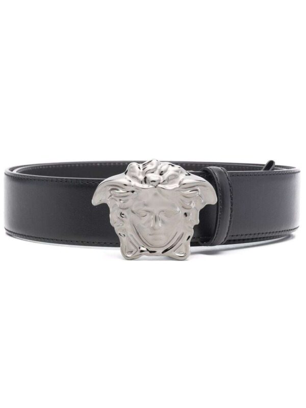 Versace Medusa-buckle leather belt