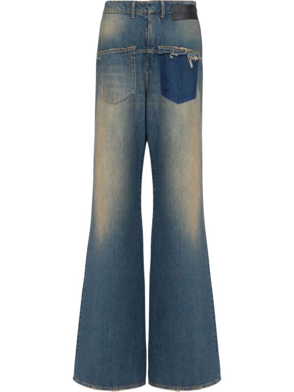 Balmain  high-rise flared jeans