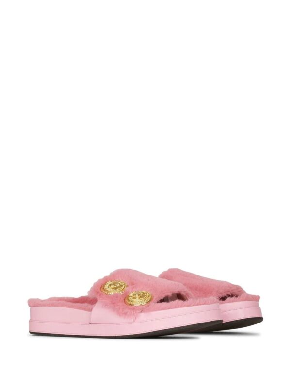 Balmain  faux-fur slides - Image 2
