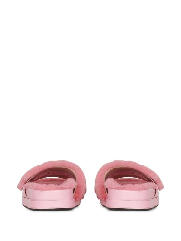 Balmain  faux-fur slides - Image 3