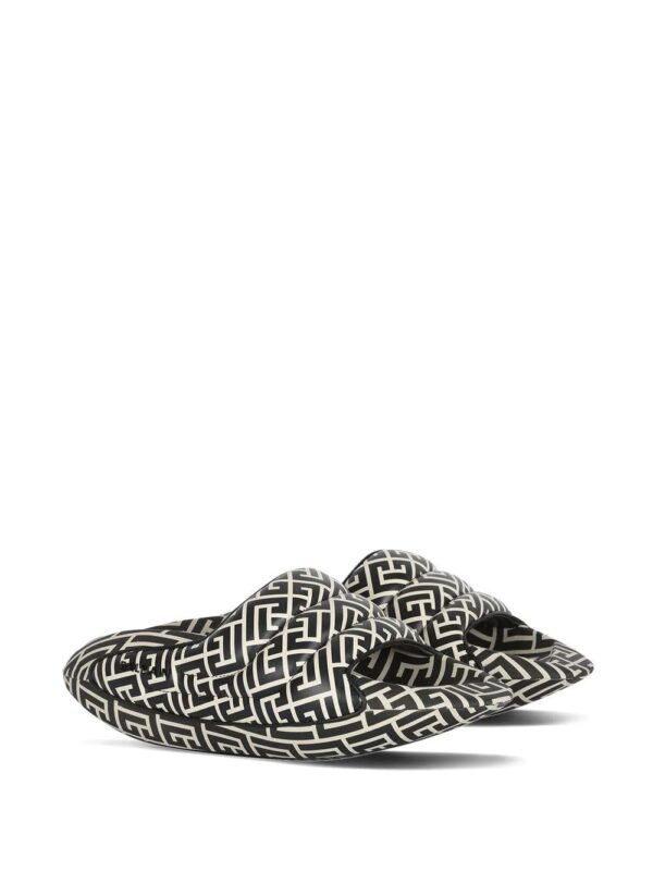 Balmain  B-IT monogram-print slides - Image 2