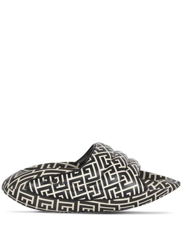 Balmain  B-IT monogram-print slides