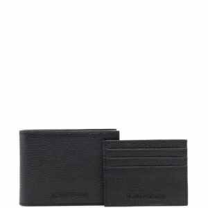 Emporio Armani  logo-embossed leather wallet