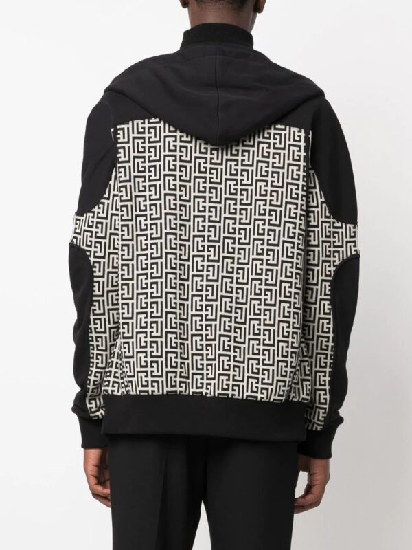 Balmain  monogram-logo hoodie - Image 4