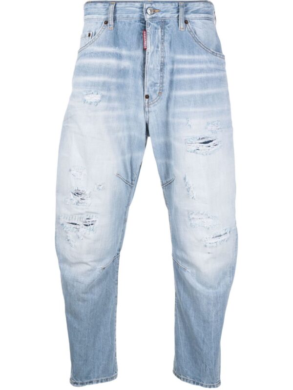 Dsquared2  distressed slim-cut jeans
