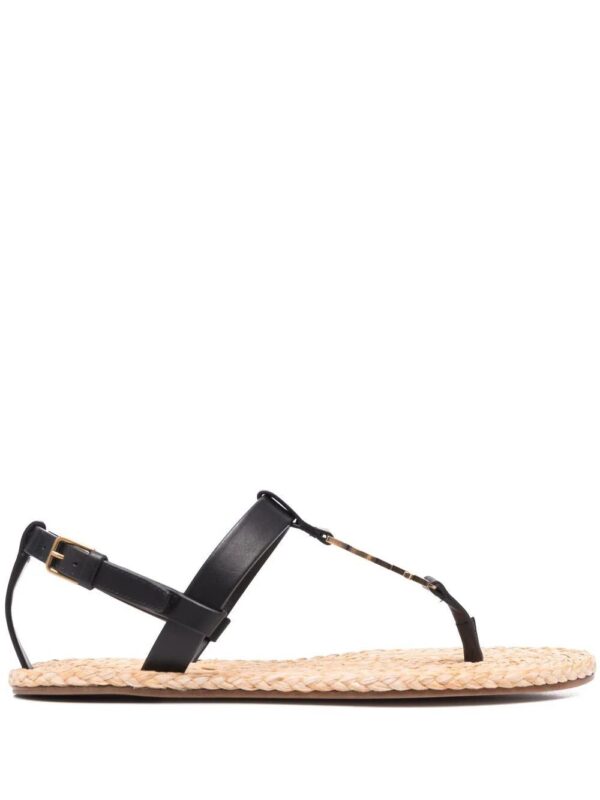Saint Laurent Cassandra monogram-logo sandals