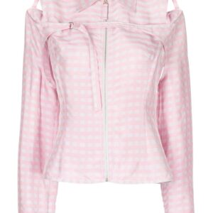 Jacquemus  check pattern long sleeve shirt