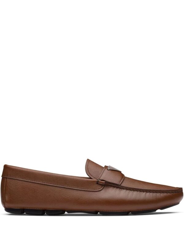 Prada  triangle-logo penny-slot loafers