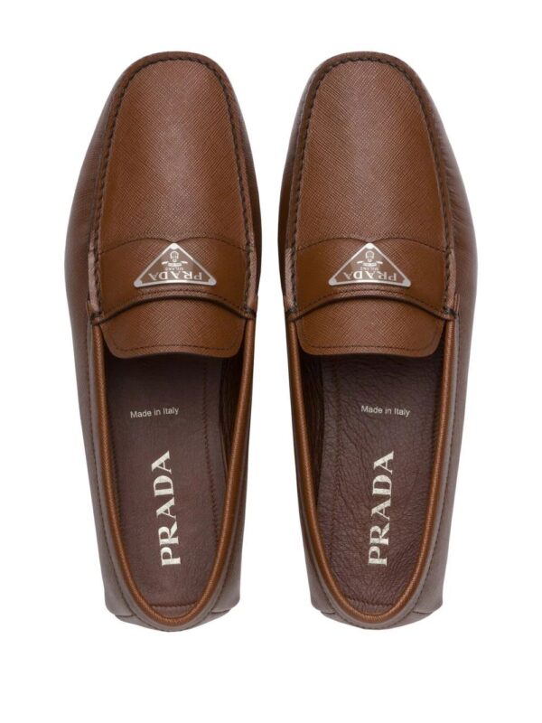 Prada  triangle-logo penny-slot loafers - Image 4
