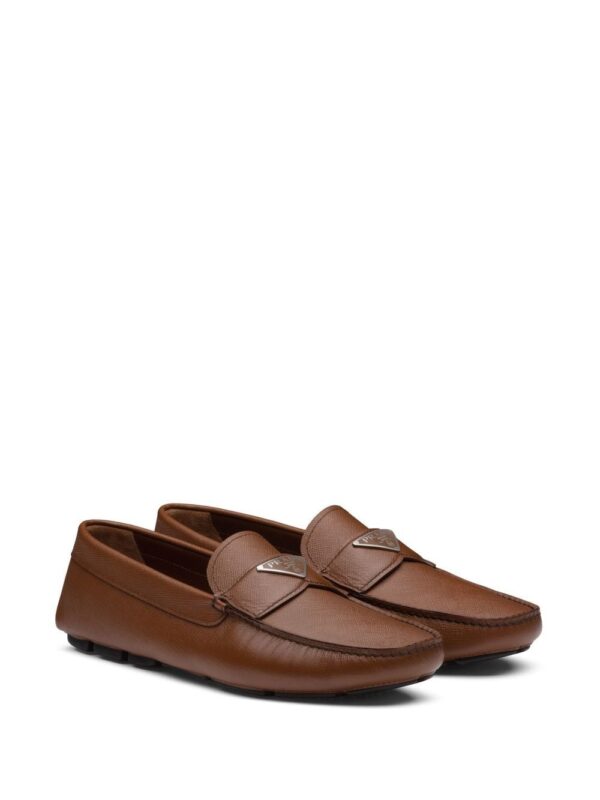 Prada  triangle-logo penny-slot loafers - Image 2