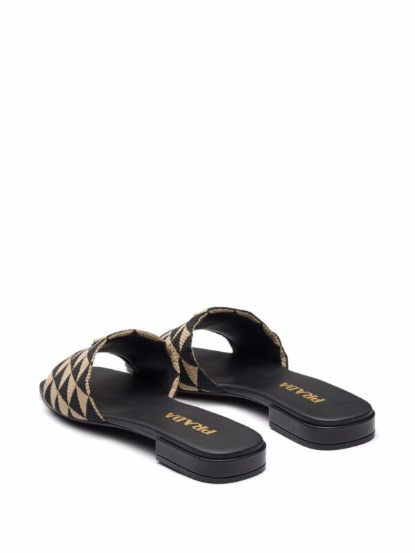 Prada geometric logo-plaque slides - Image 3