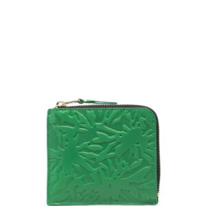 Comme Des Garçons Wallet  embossed zip-up wallet