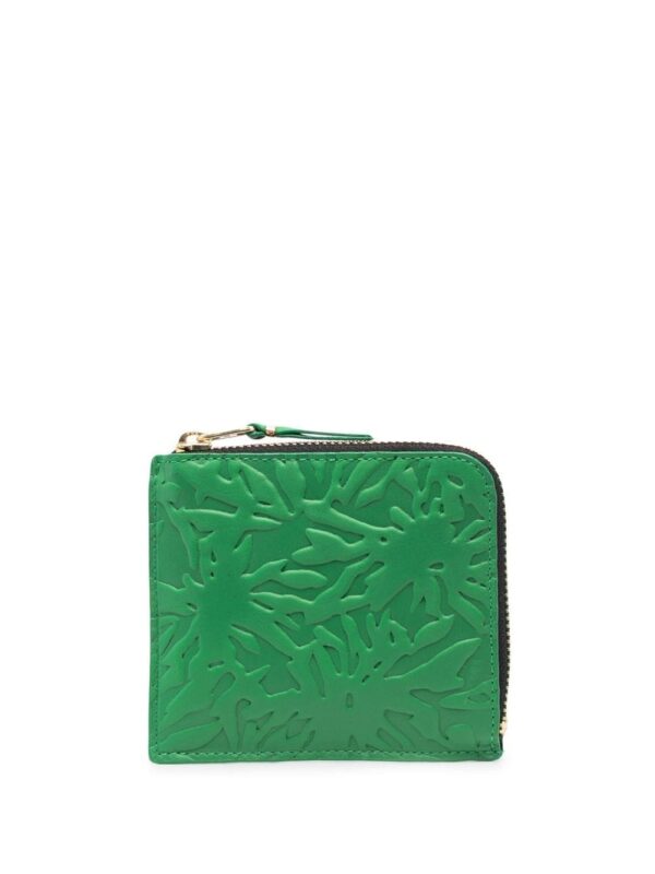 Comme Des Garçons Wallet  embossed zip-up wallet
