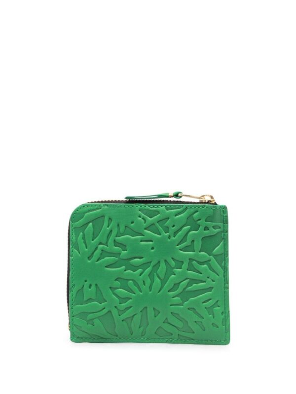 Comme Des Garçons Wallet  embossed zip-up wallet - Image 2