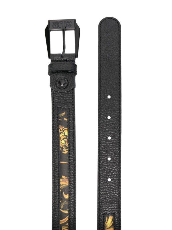 Versace baroque-print buckle belt - Image 2