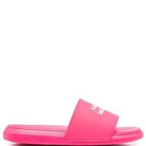 Alexander McQueen  logo-appliqué slides