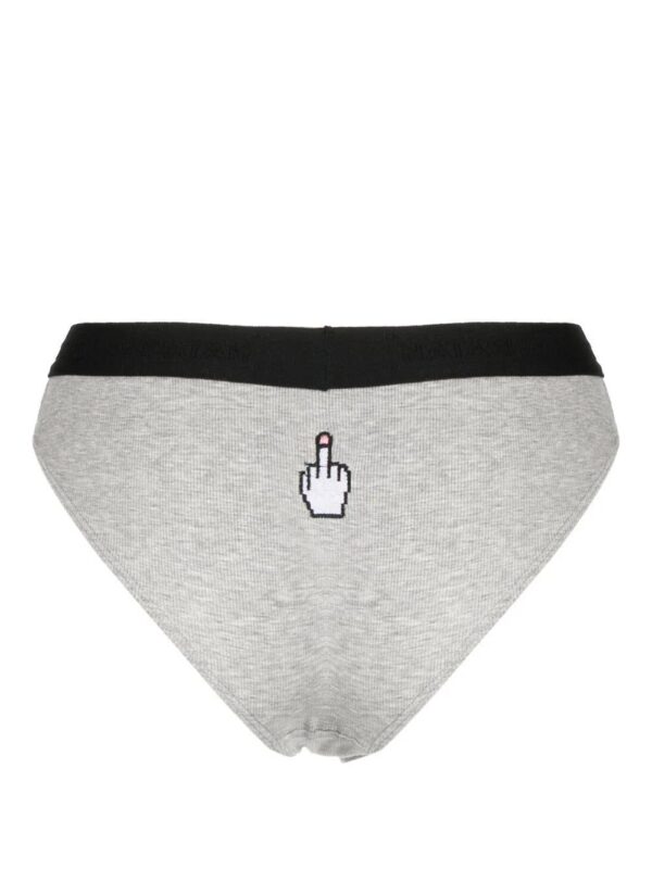 Natasha Zinko  embroidered-motif cotton briefs - Image 2