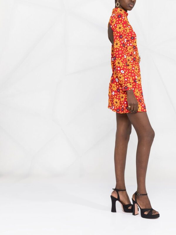 Saint Laurent floral-print minidress - Image 4