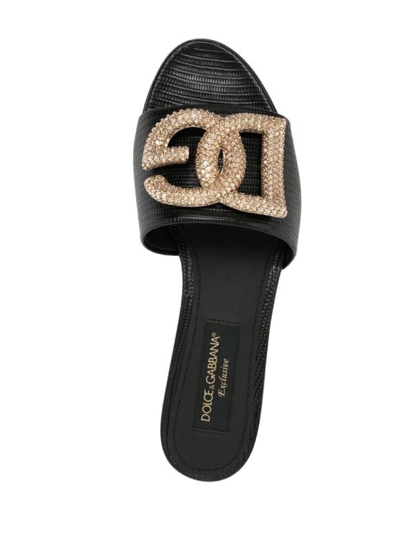 Dolce & Gabbana  logo-plaque open-toe sandals - Image 4