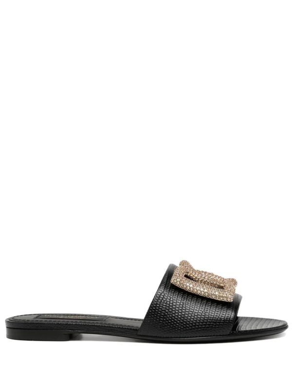 Dolce & Gabbana  logo-plaque open-toe sandals