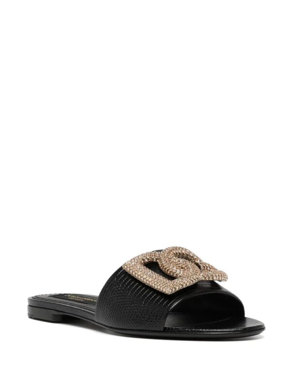 Dolce & Gabbana  logo-plaque open-toe sandals - Image 2