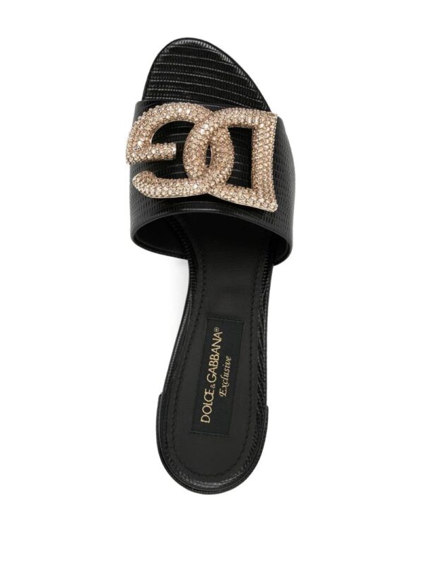 Dolce & Gabbana  logo-plaque open-toe sandals - Image 4