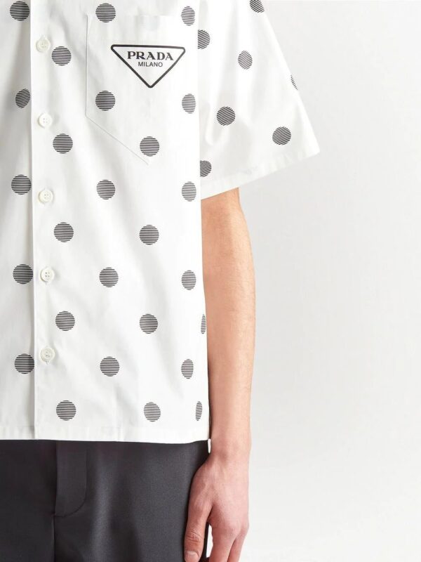 Prada  polka dot short-sleeve shirt - Image 4