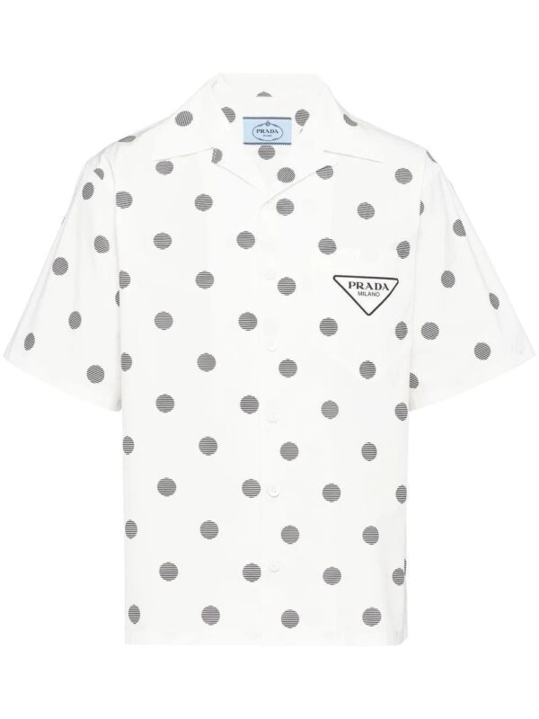 Prada  polka dot short-sleeve shirt