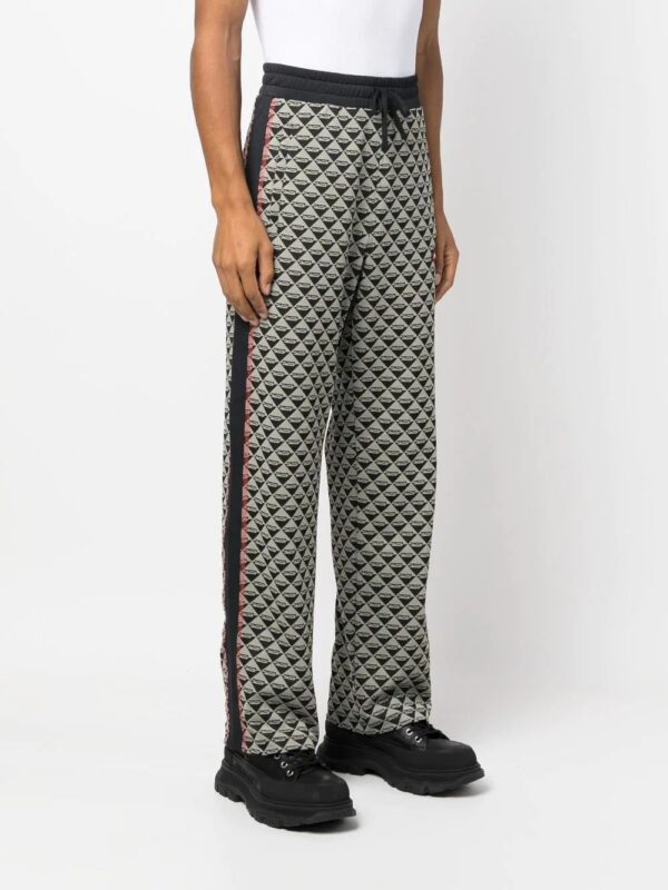 Diesel  geometric-pattern straight-leg trousers - Image 3