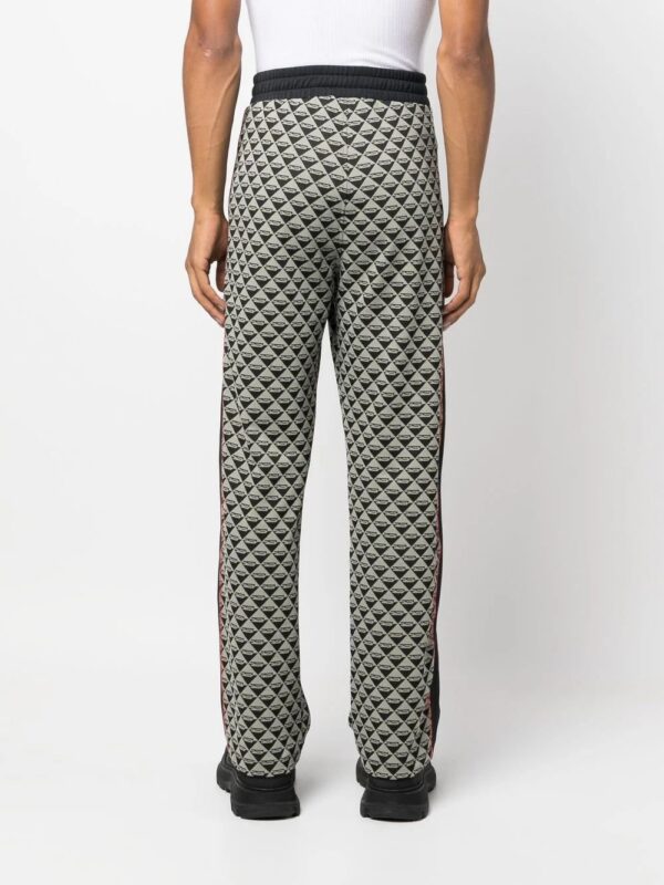 Diesel  geometric-pattern straight-leg trousers - Image 4