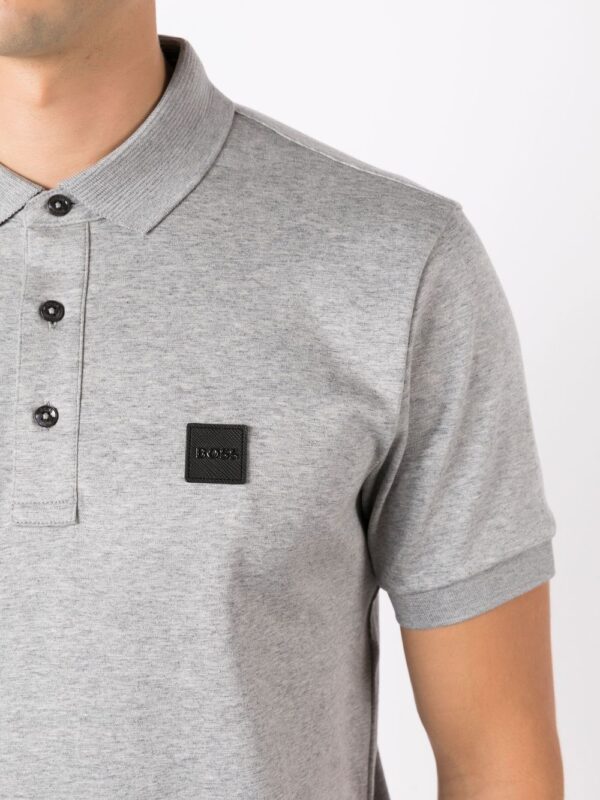 BOSS  logo-patch short-sleeved polo shirt - Image 4