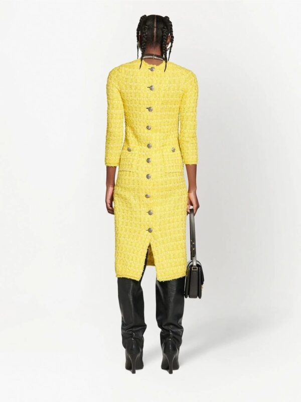 Balenciaga  woven midi pencil dress - Image 4