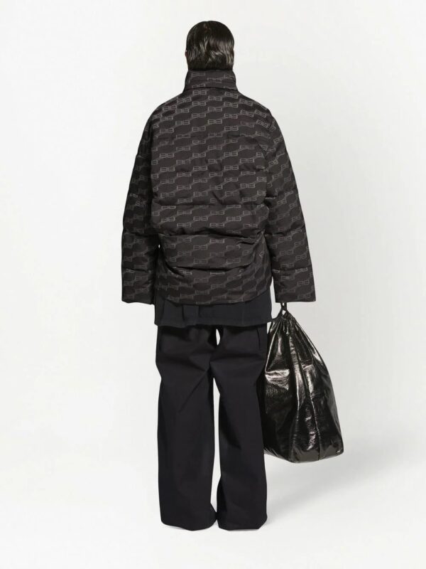 Balenciaga  C-Shape logo-print puffer jacket - Image 4