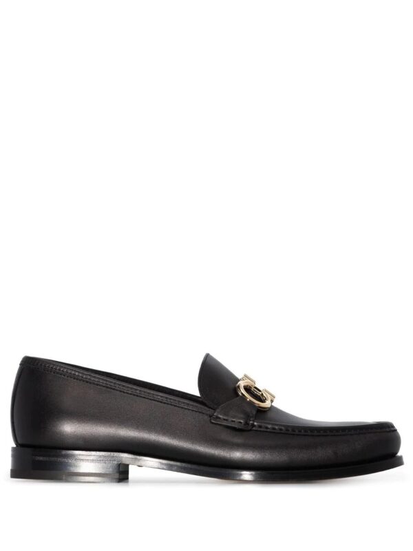 Ferragamo  Gancini buckle leather loafers