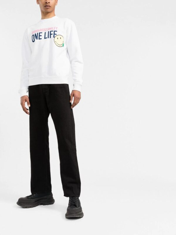 Dsquared2  Smiley organic cotton sweatshirt - Image 2