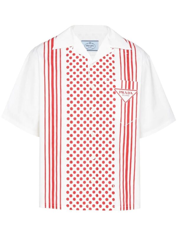 Prada  multi-print cotton shirt
