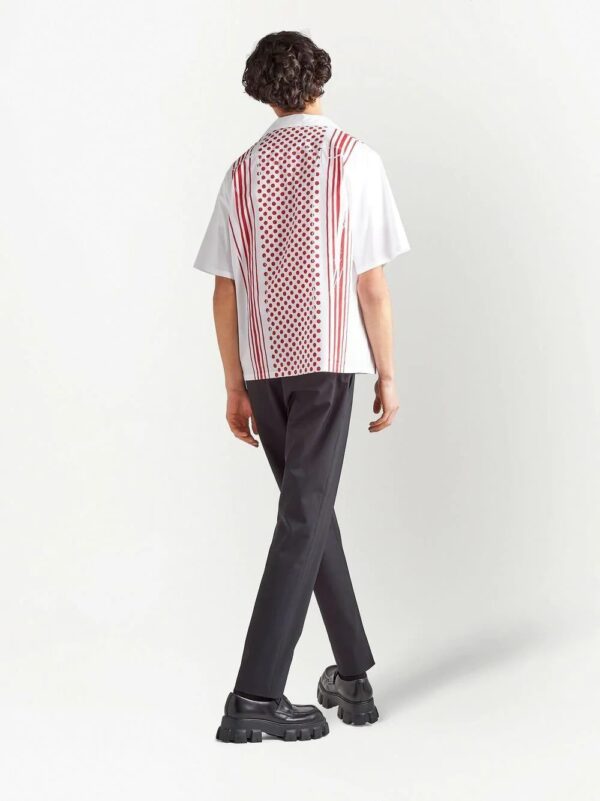 Prada  multi-print cotton shirt - Image 3