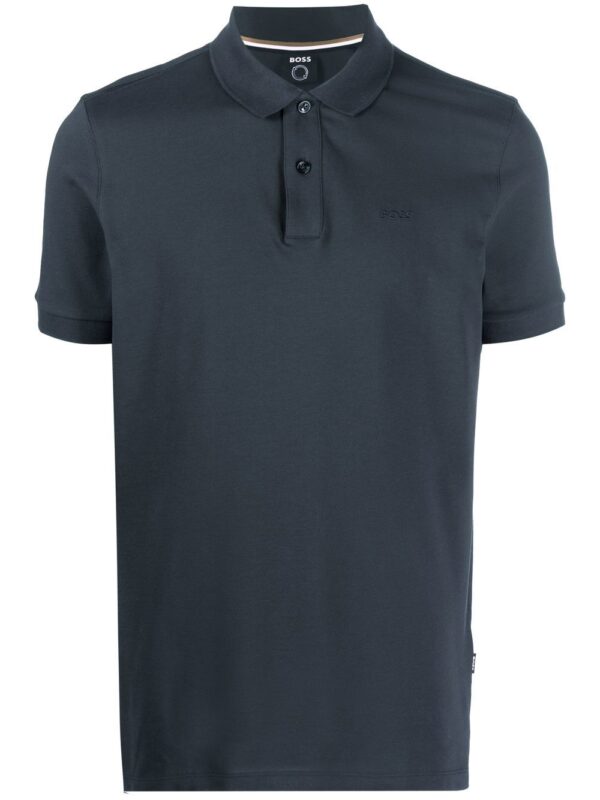 BOSS  embroidered-logo polo shirt