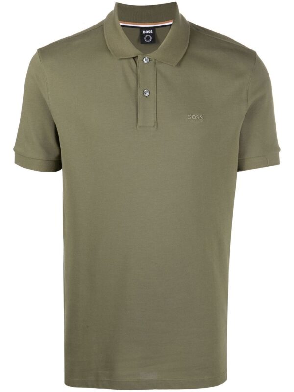 BOSS  embroidered-logo polo shirt
