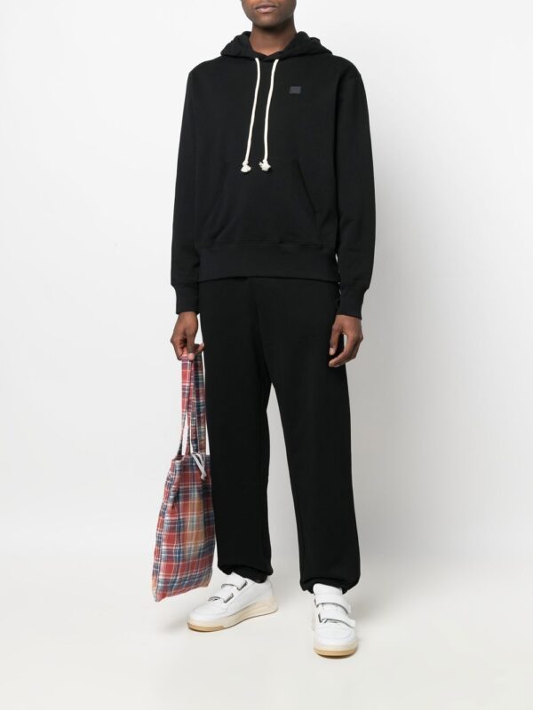 Acne Studios face-patch organic cotton hoodie - Image 2