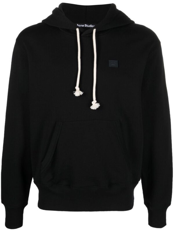Acne Studios face-patch organic cotton hoodie