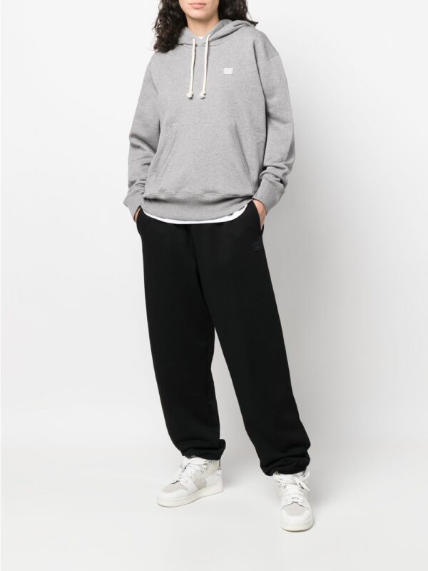 Acne Studios face-patch organic cotton hoodie - Image 3