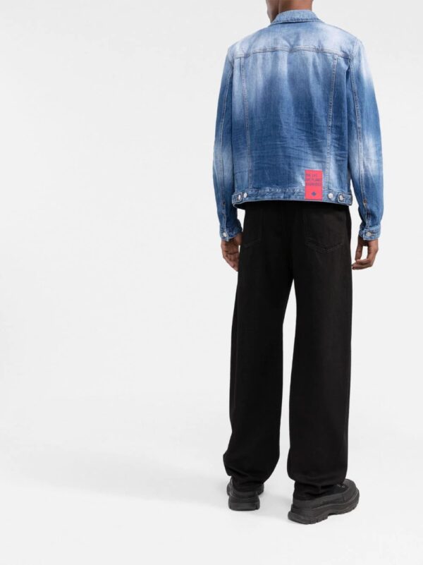Dsquared2  faded-effect denim jacket - Image 4