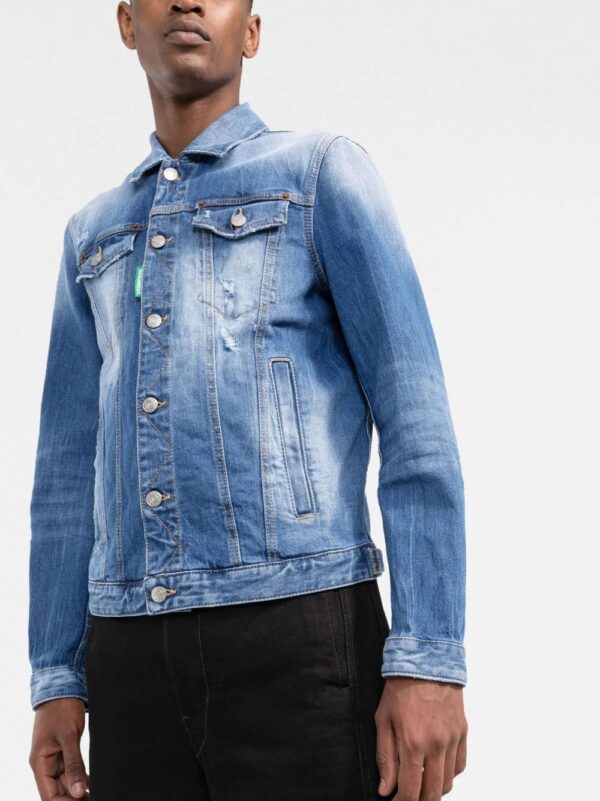 Dsquared2  faded-effect denim jacket - Image 3