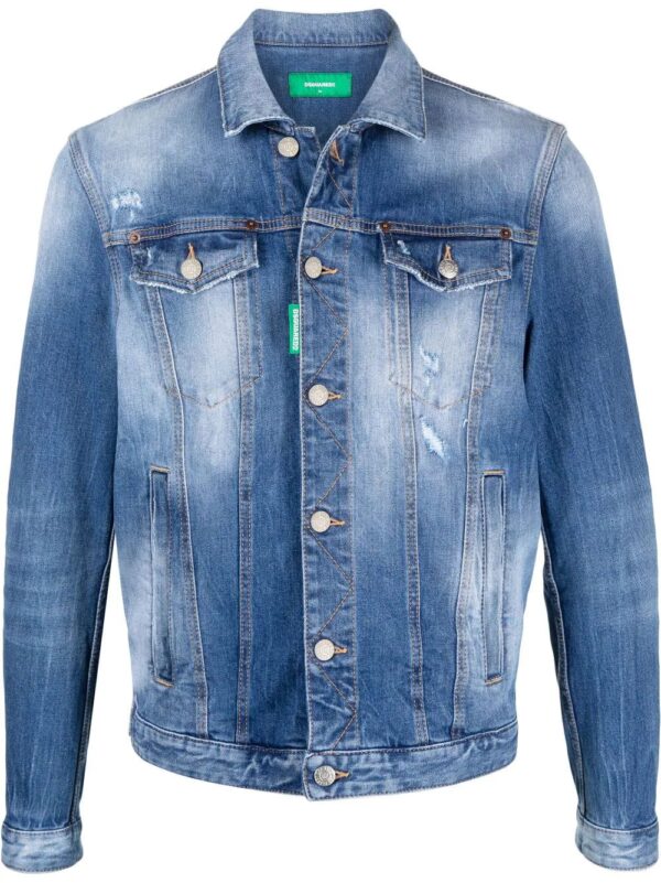 Dsquared2  faded-effect denim jacket